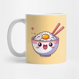 Cute Kawaii Rice Bowl Mug